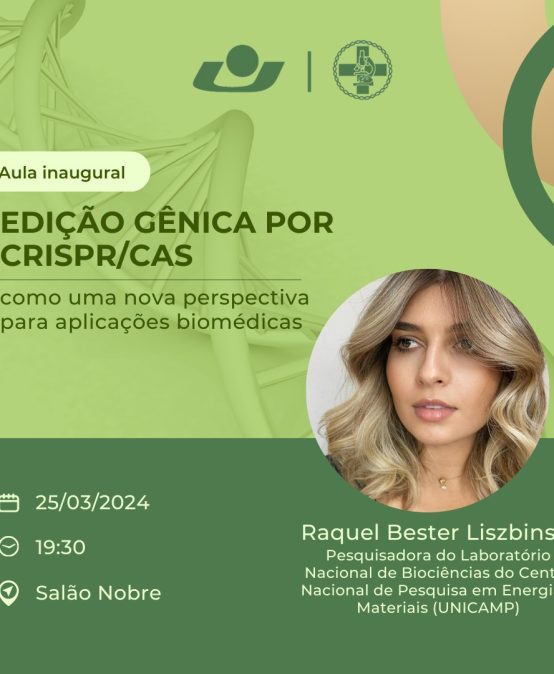 Aula inaugural Biomedicina: Edição gênica por CRISPR/CAS como uma nova perspectiva para aplicações biomédicas