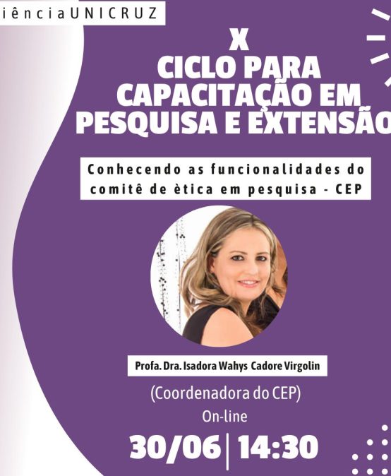 XI Ciclo de Capacitação para Pesquisa e Extensão