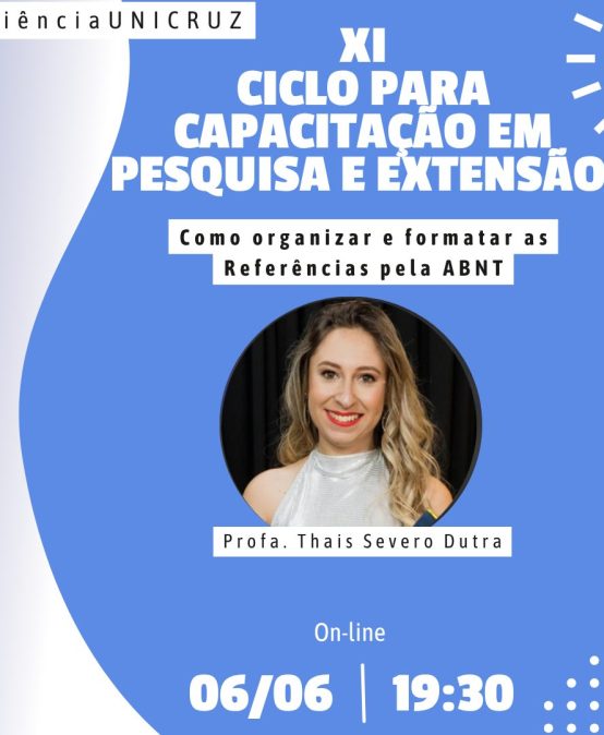 XI Ciclo de Capacitação para Pesquisa e Extensão