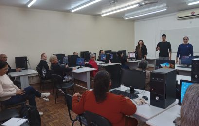 Nova turma do curso de Inclusão Digital para Idosos inicia atividades na Unicruz