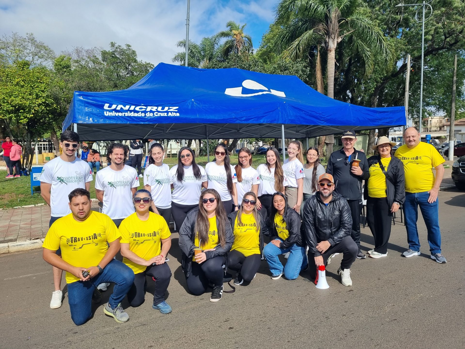 ACADÊMICOS DE FISIOTERAPIA DERAM SUPORTE AO EVENTO