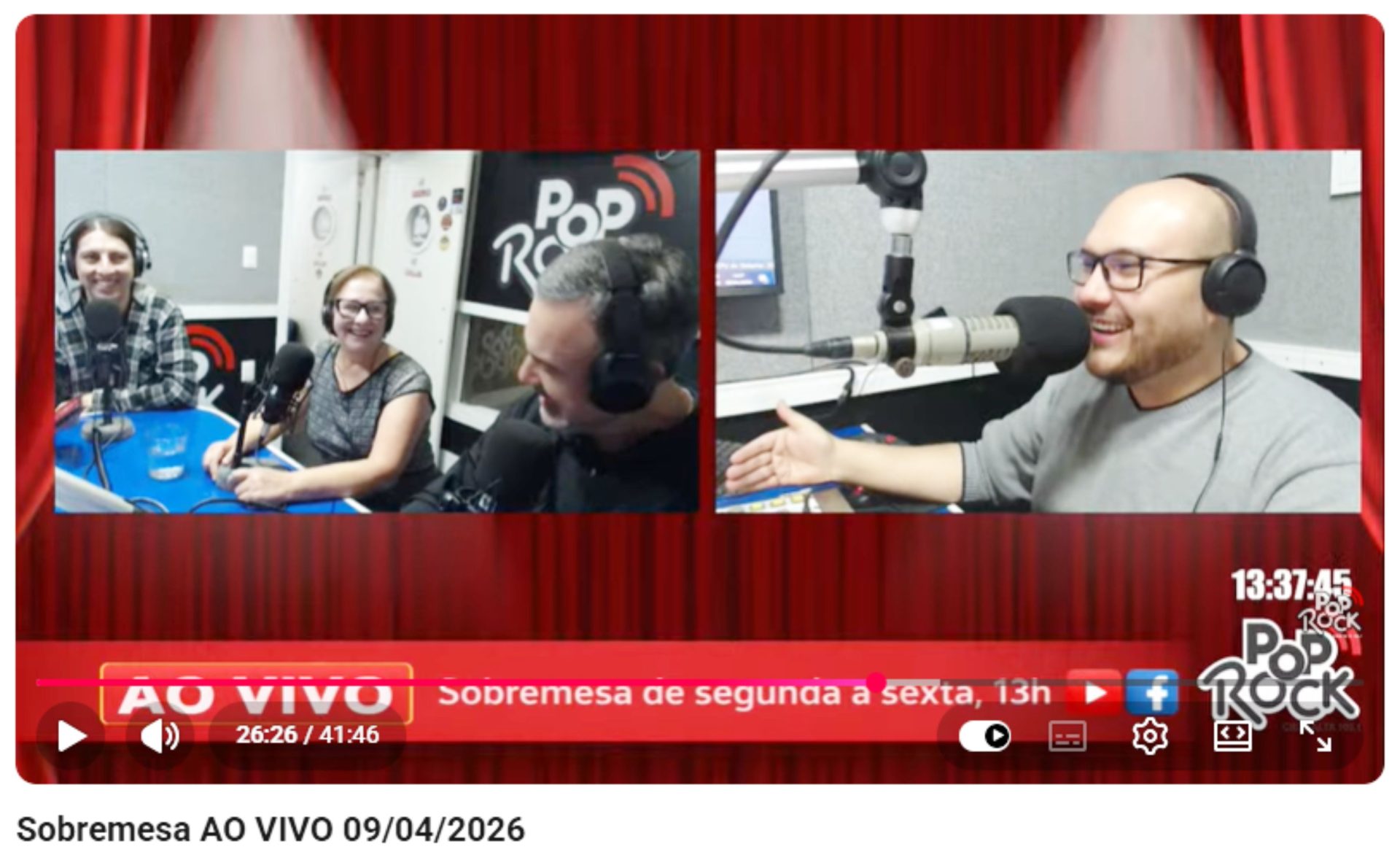 ENTREVISTA NA RÁDIO POP ROCK ENTREVISTA NA RÁDIO POP ROCK