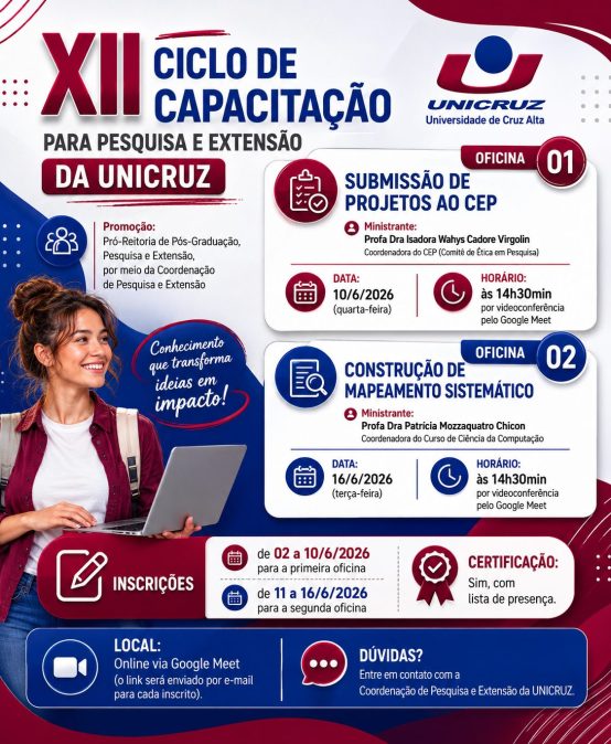 XI Ciclo de Capacitação para Pesquisa e Extensão