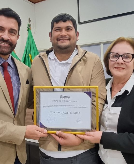 MOÇÃO DE CONGRATULAÇÕES PARA FORMANDO PCD