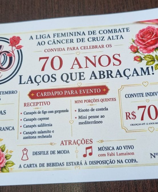 LIGA DE COMBATE AO CÂNCER: 70 ANOS