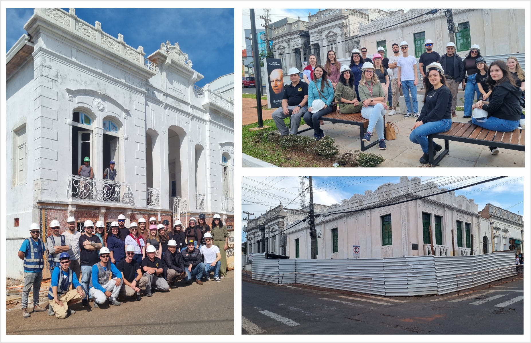 ACADÊMICOS DE ARQUITETURA E ENGENHARIA FAZEM VISITA TÉCNICA EM OBRAS DE RESTAURO